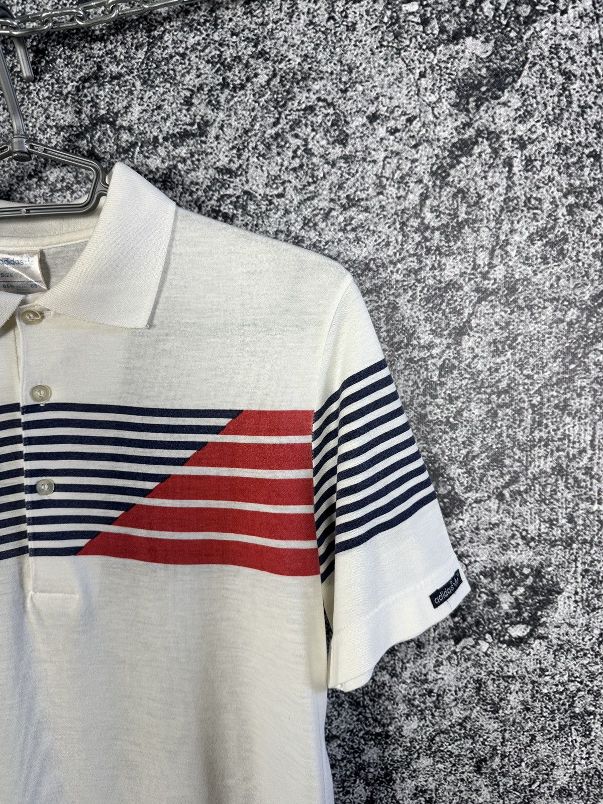 Adidas Men’s Adidas Vintage 80s Polo Shirt Streetwear Size 2 (XS-S) Size US S / EU 44-46 / 1 - 2 Thumbnail