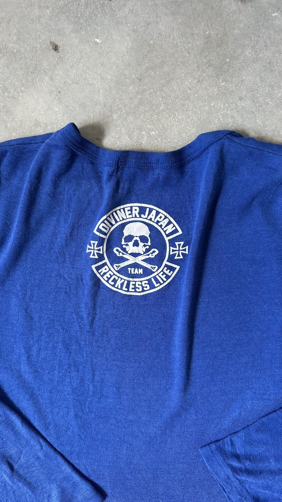Japanese Brand VINTAGE DIVINER JAPAN SKULL V NECK TEE Size US M / EU 48-50 / 2 - 8 Thumbnail