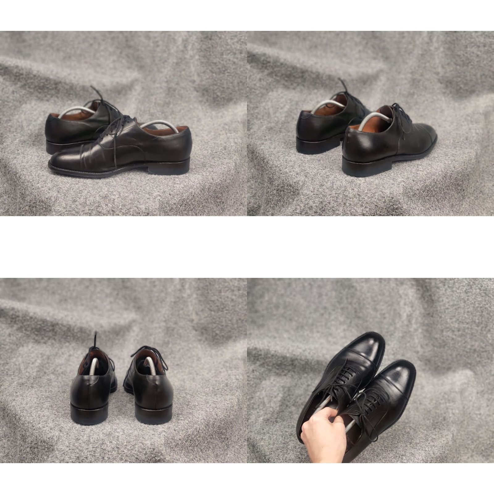 Carmina Carmina Design by Jose Albaladejo Black Calf Leather Cap Toe Oxford Shoes Size ONE SIZE - 9 Thumbnail