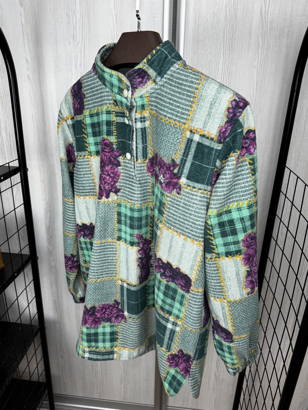 Fila Vintage 90s Fila patchwork logo half-button Snap-T oversized Size XL / US 12-14 / IT 48-50 - 7 Thumbnail