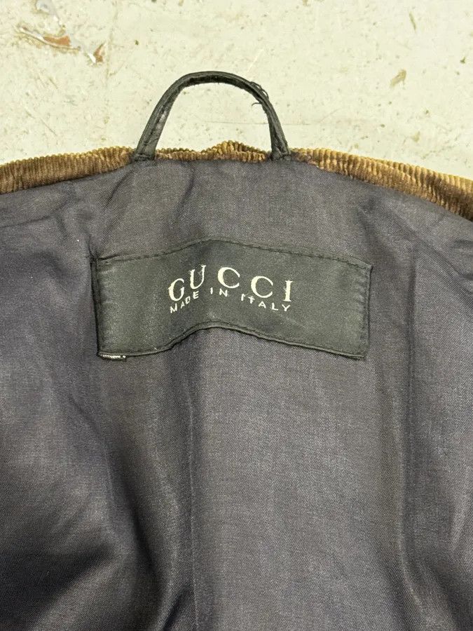 Gucci 2000s Gucci Brown Asymmetrical Zip Biker Leather Jacket Size US M / EU 48-50 / 2 - 14 Thumbnail