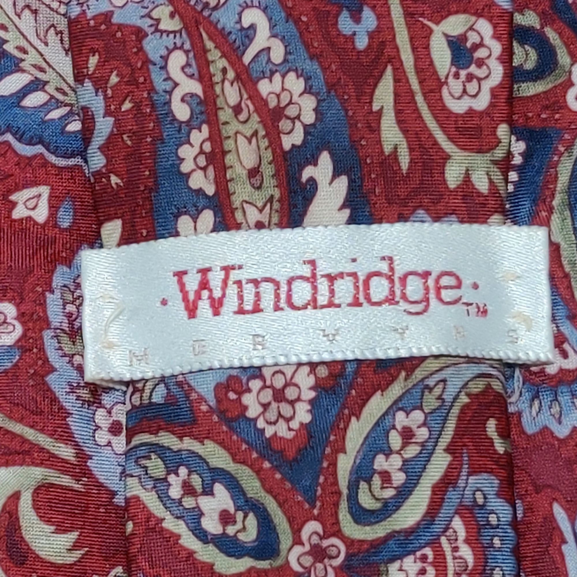 Vintage Vintage Windridge Mens Necktie Mervyns Floral Retro Paisley Size ONE SIZE - 3 Thumbnail