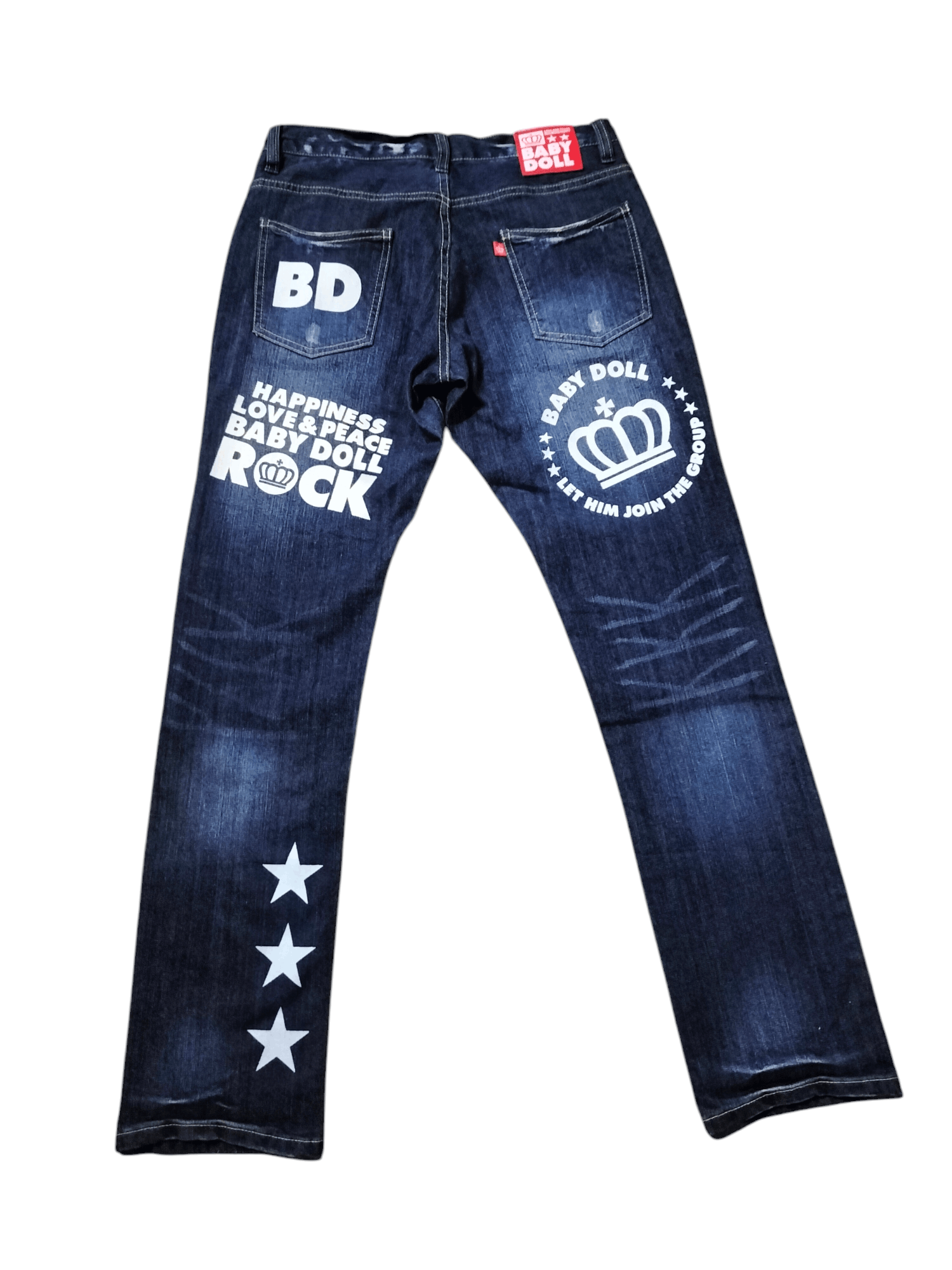 Japanese Brand Japanese denim BABY DOLL seagull print like evisu jeans Size US 30 / EU 46 - 2 Thumbnail