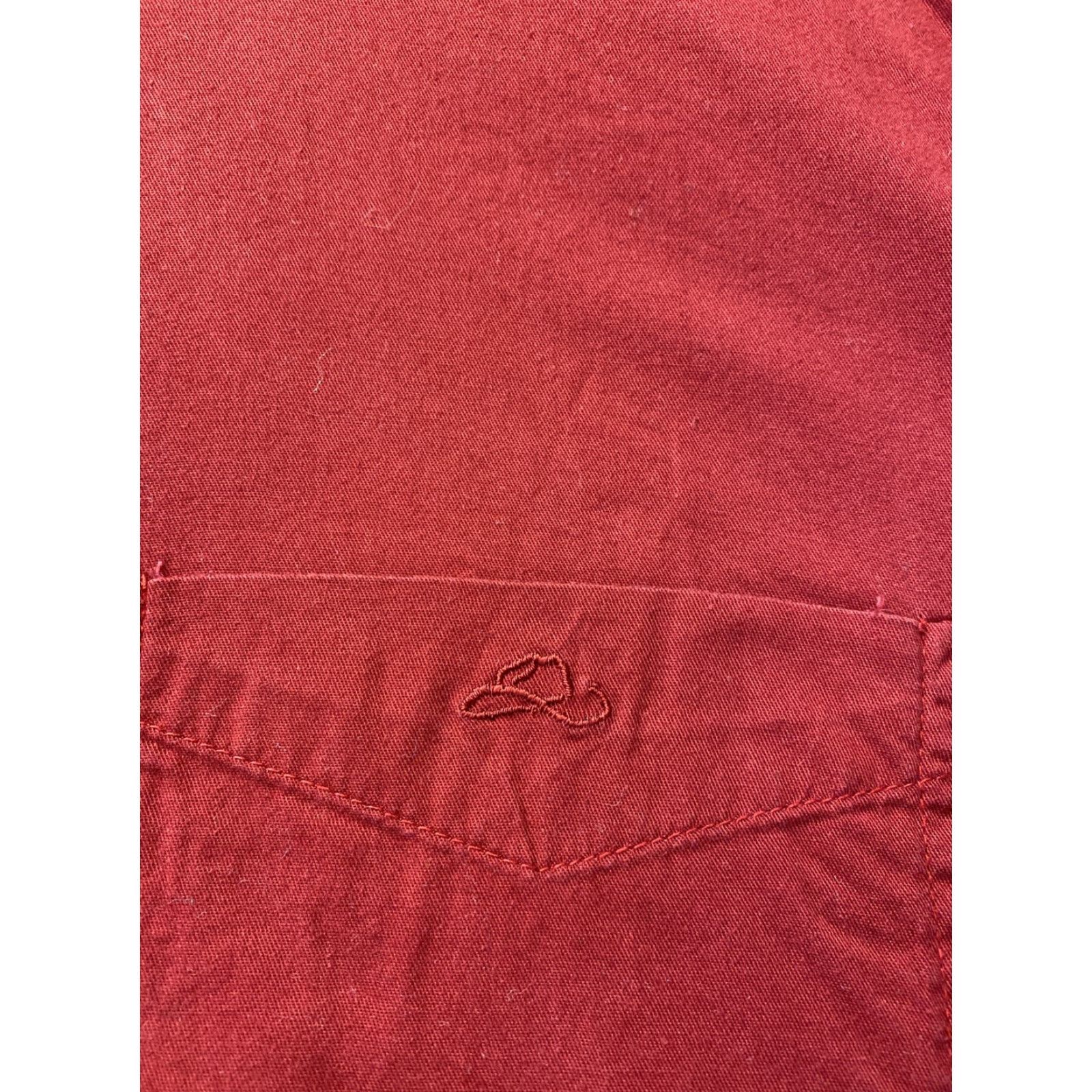 Vintage Resistol Men's Shirt Embroidered Rodeo Gear Red Long Sleeve M Western /103-39 Size US M / EU 48-50 / 2 - 4 Thumbnail