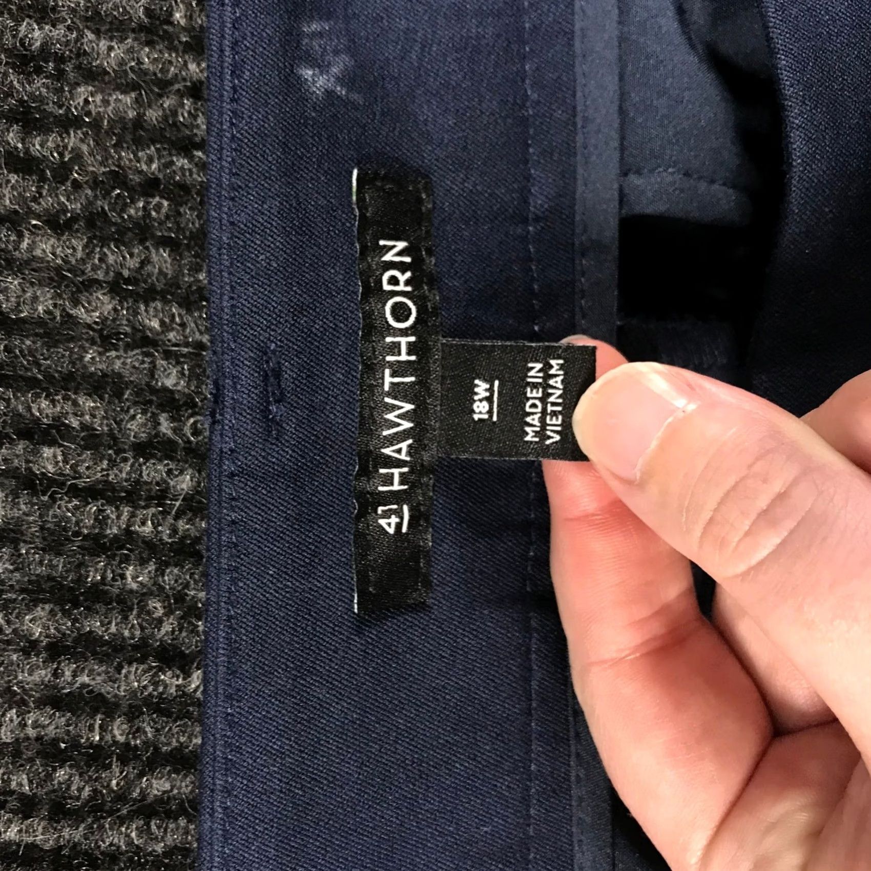 Vintage VINTAGE? No. 41 Hawthorn Navy Blue Dress Pants Womens Plus Size 18W Workwear Trousers Size 40" / US 18 - 7 Thumbnail