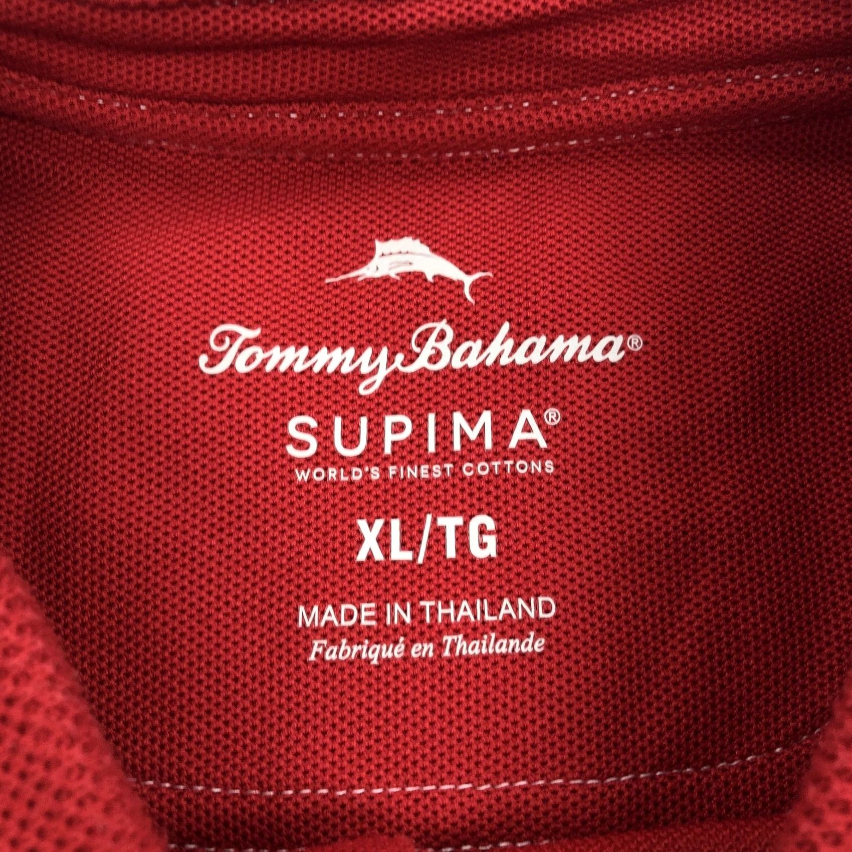 Tommy Bahama Tommy Bahama Polo Shirt Short Sleeve Red XL Men’s Supima Cotton Blend Marlin Embroidered Logo Button Closure Navy Size US XL / EU 56 / 4 - 4 Thumbnail
