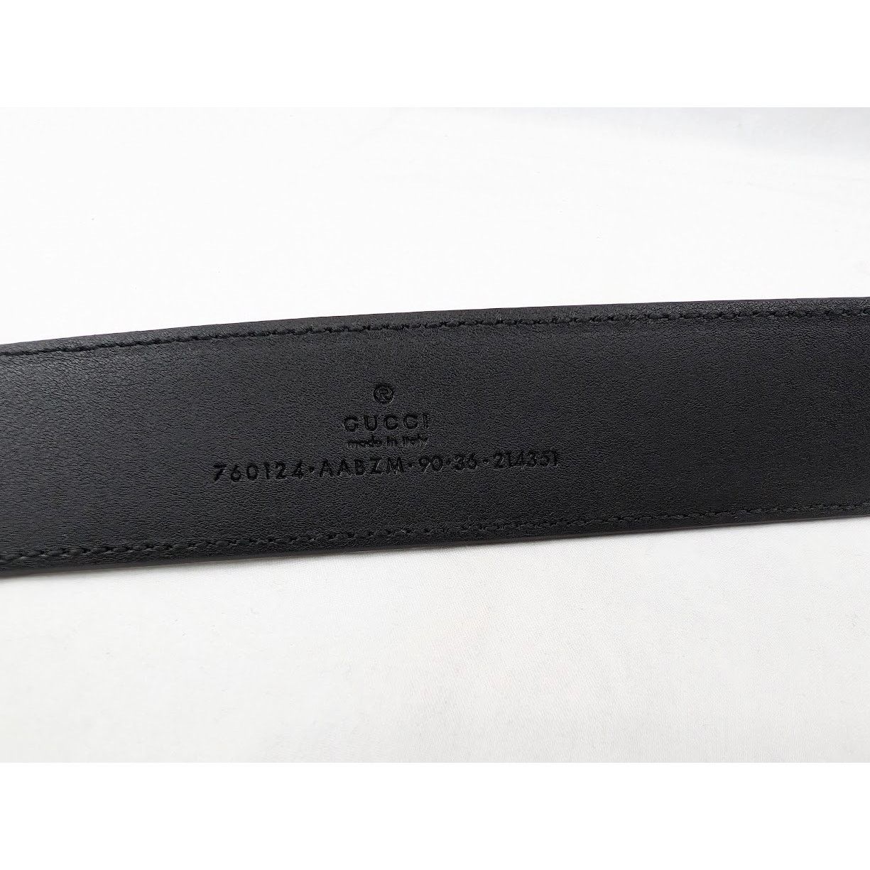 Gucci o1rshd1 Size: 90 CM / Logo Plate Belt in Black Size 36 - 6 Thumbnail