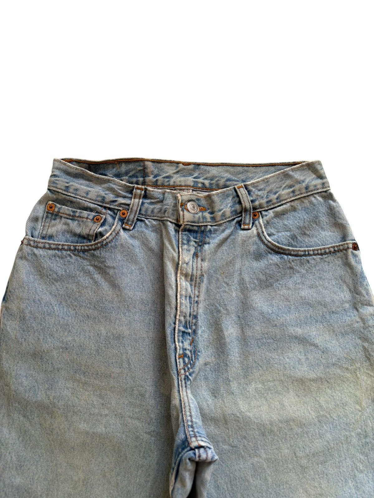 Levi's × Levi's Vintage Clothing Vintage 90s Levis 550 Mud Wash Distressed Short Jeans Size US 27 - 4 Thumbnail