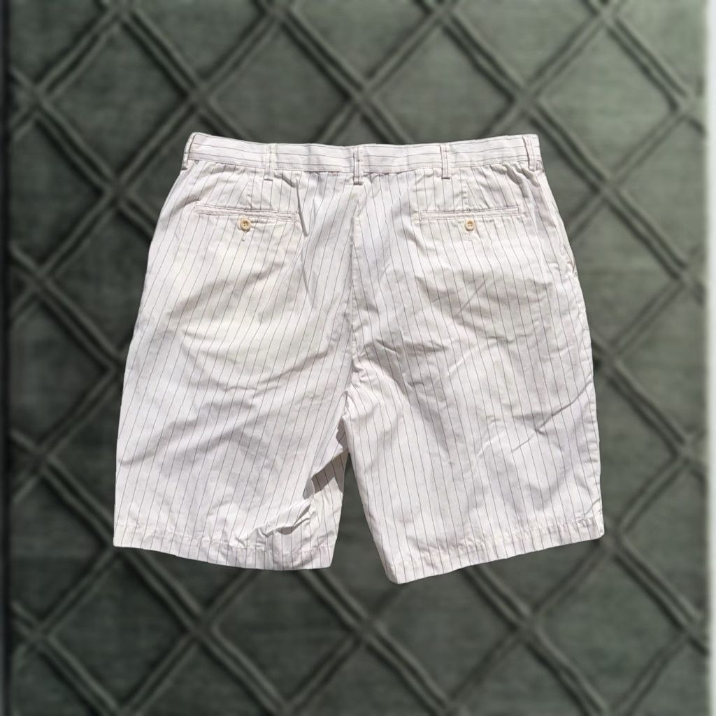 Polo Ralph Lauren VINTAGE Polo Ralph Lauren Prospect Stripped Baseball Shorts 90s Size 38 RARE White Mens Chino Shorts Size US M / EU 48-50 / 2 - 1 Thumbnail