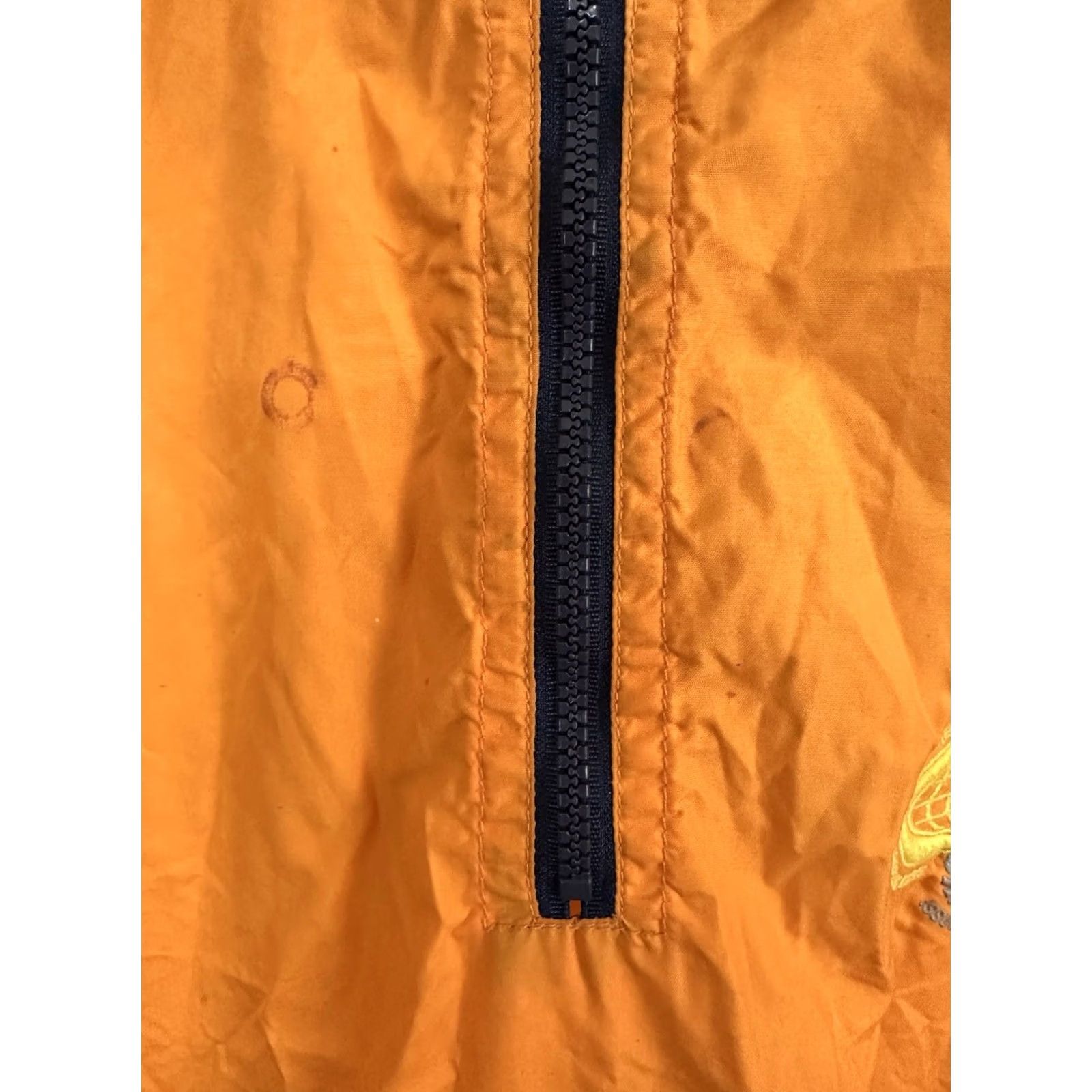 Vintage VINTAGE Mecca Hoodie Windbreaker Jacket XL Orange Nylon Quarter Zip Pullover Hip Hop RAP WINDKICK? Size US XL / EU 56 / 4 - 7 Thumbnail