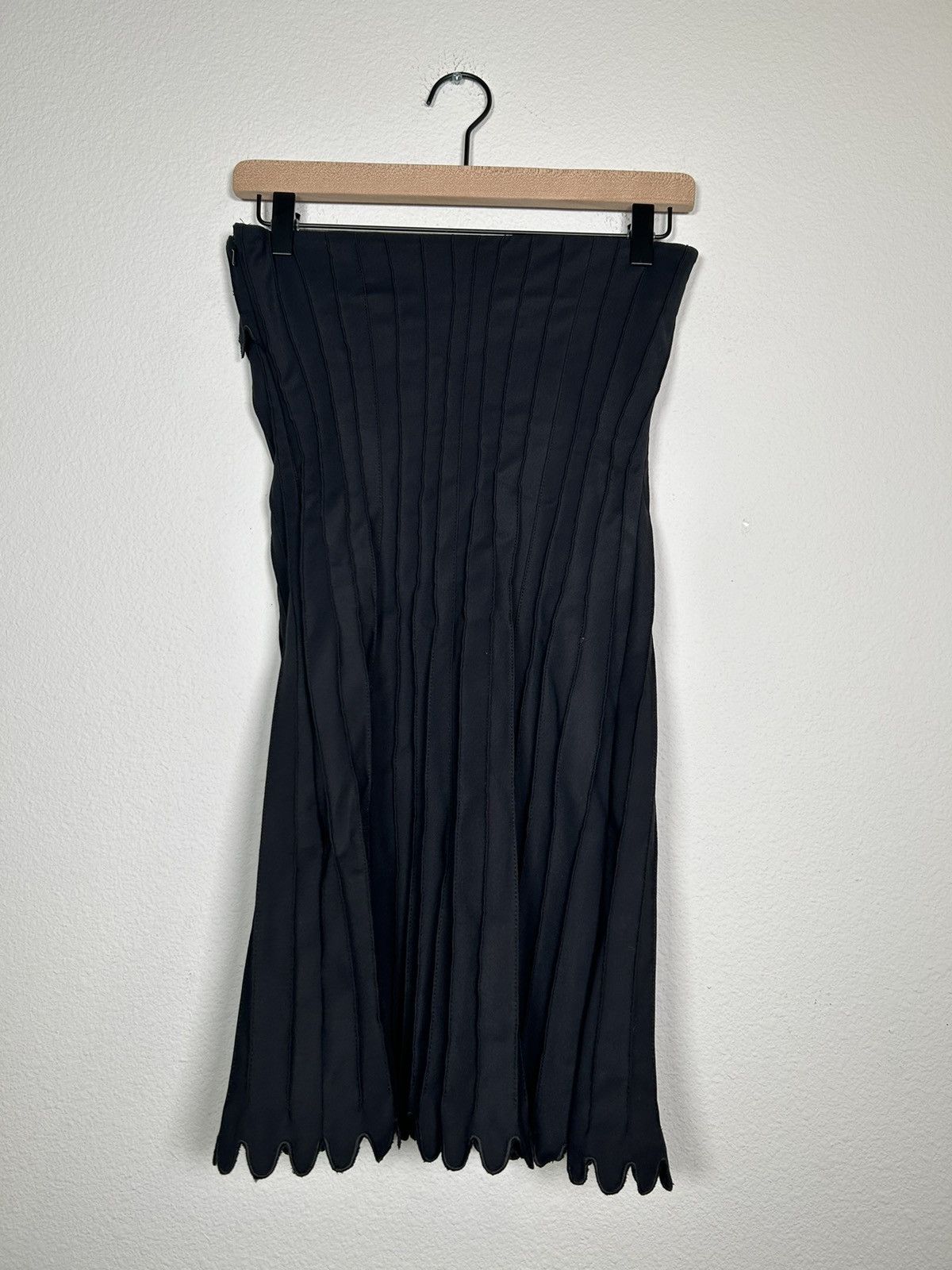Coperni Scalloped Fold Over Mini Dress Size S / US 4 / IT 40 - 1 Thumbnail