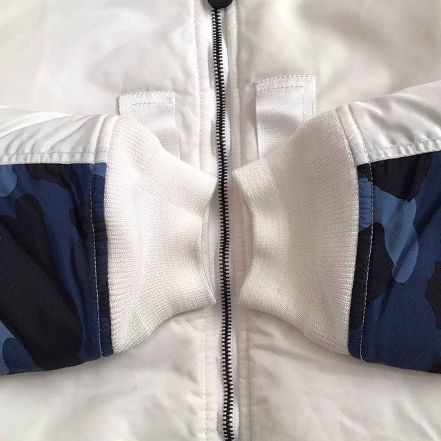 BAPE HUNTING MA-1 Bomber Jacket Blue camo a bathing ape