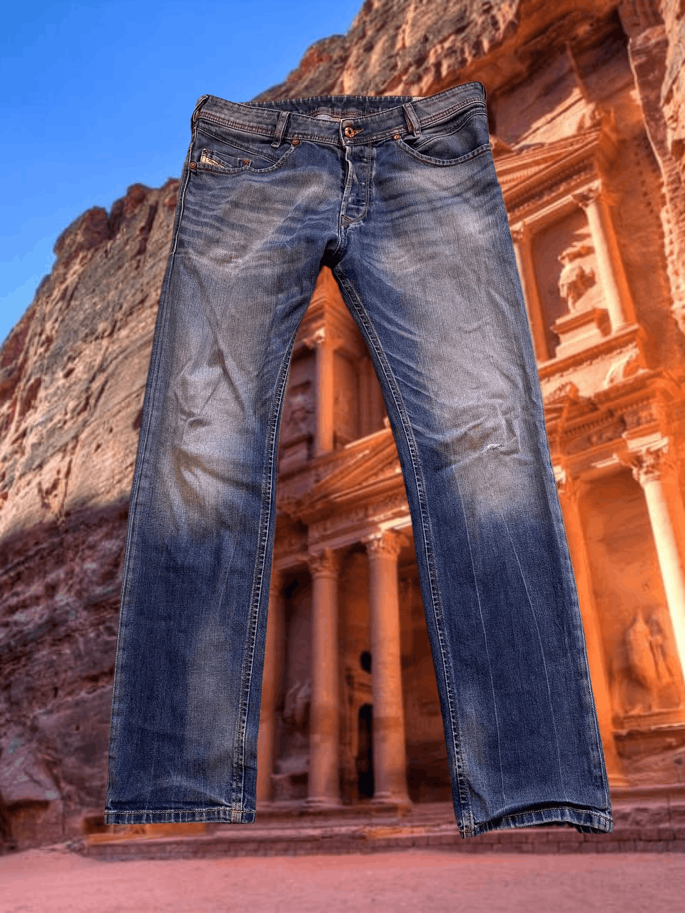 Diesel Iakop Diesel Iakop Regular Slim Tapered Black Jeans Sz 31