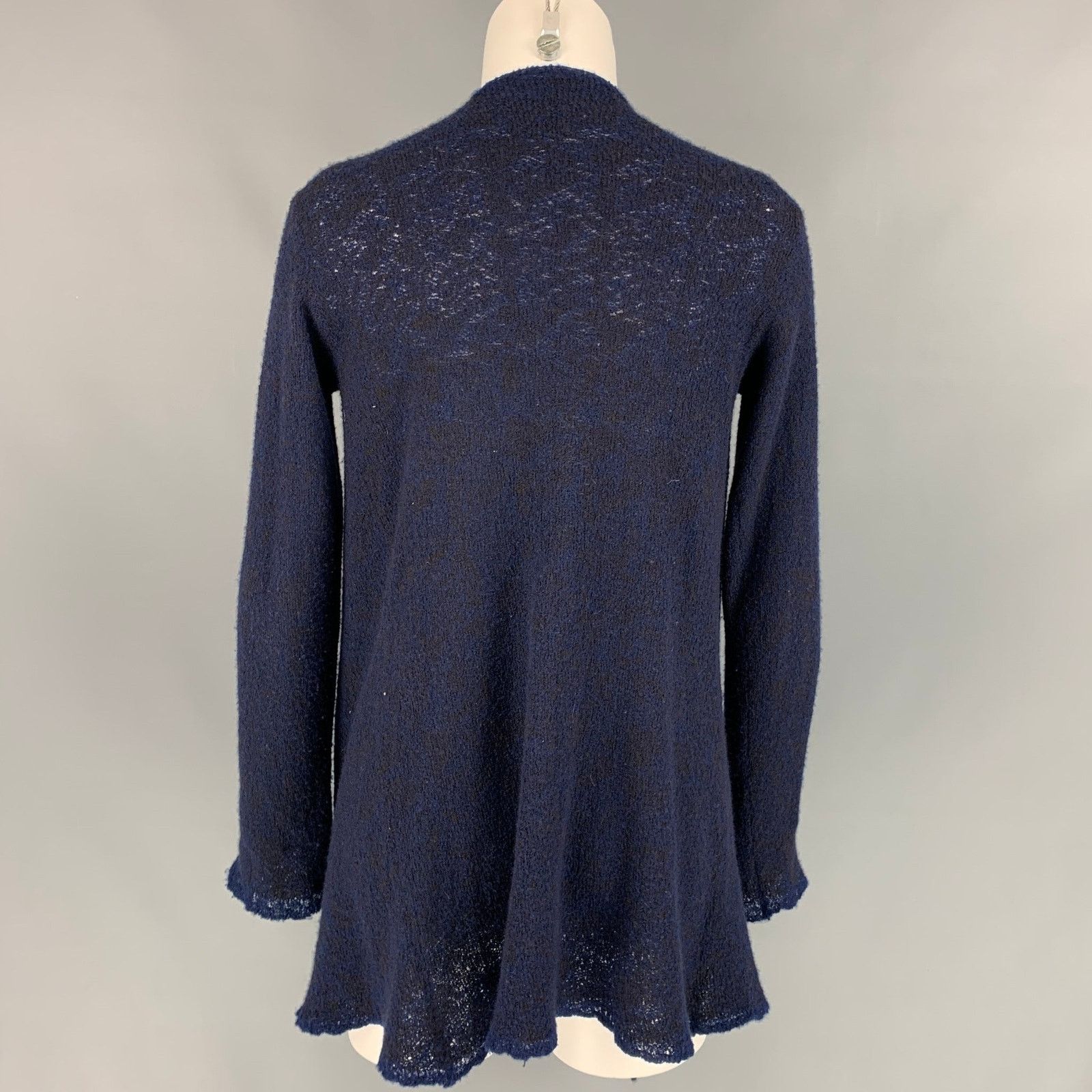 Other LAINEY S Navy & Purple Cashmere Blend Open Front Cardigan Size S / US 4 / IT 40 - 3 Thumbnail