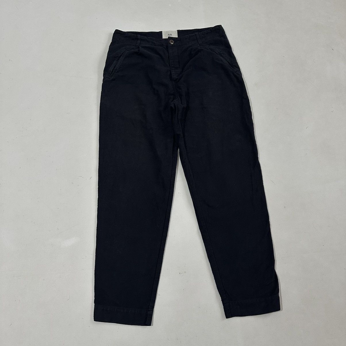 Folk Blue Folk Assembly Cotton-Twill Trousers Size US 32 / EU 48 - 2 Thumbnail