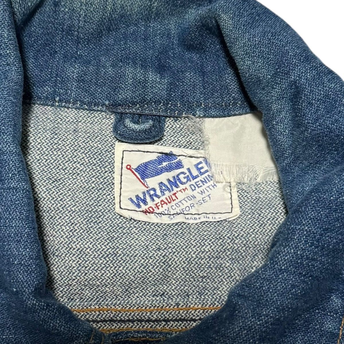 Vintage × Wrangler Vintage 1970s Wrangler Denim Trucker Jean Jacket Men’s Small Size US S / EU 44-46 / 1 - 6 Thumbnail