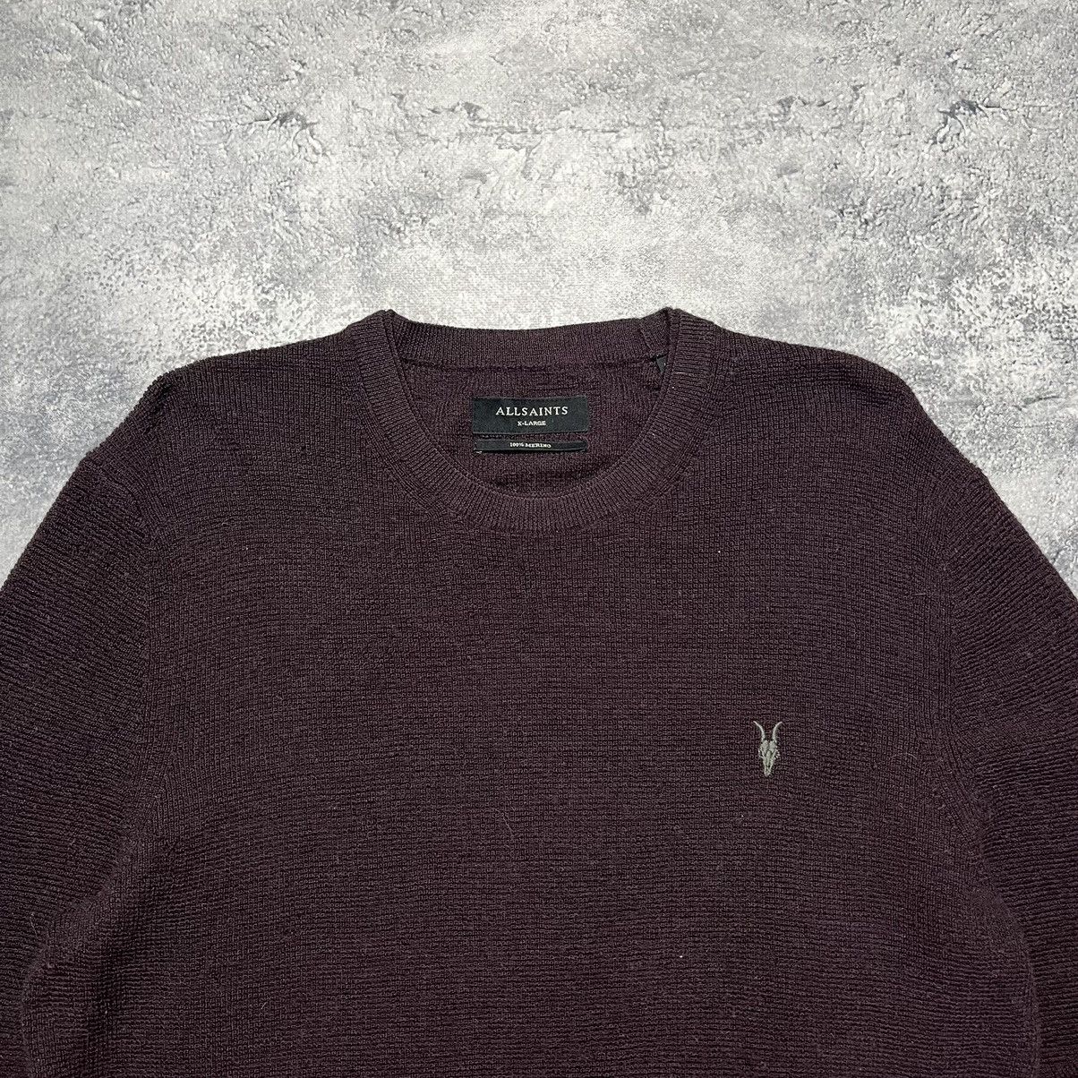 Allsaints × Vintage Vintage Allsaints Merino Wool Sweater Luxury Old Money Size US XL / EU 56 / 4 - 2 Thumbnail