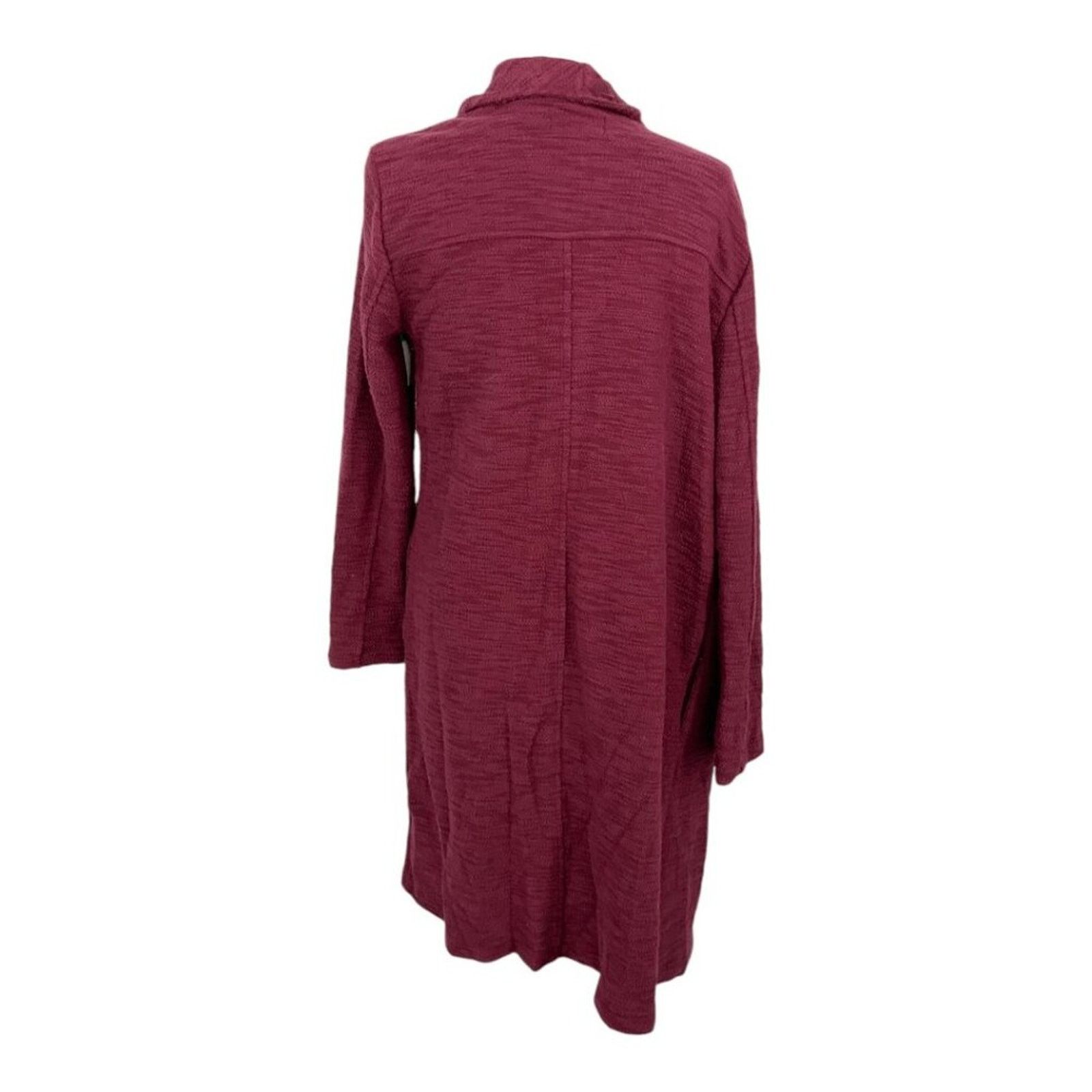 Steve Madden Steve Madden Slub Knit Jacket In Wine Medium NWOT $109 MSRP Size M / US 6-8 / IT 42-44 - 8 Thumbnail