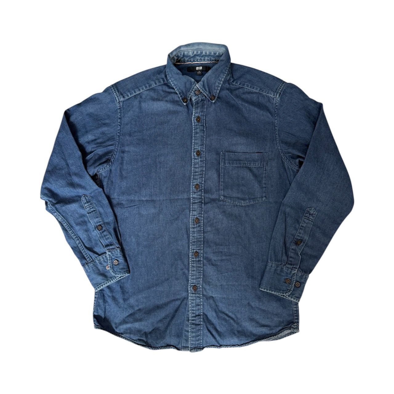 Uniqlo UNIQLO INDIGO BLUE DENIM BUTTON UP SHIRT Size US XS / EU 42 / 0 - 1 Thumbnail