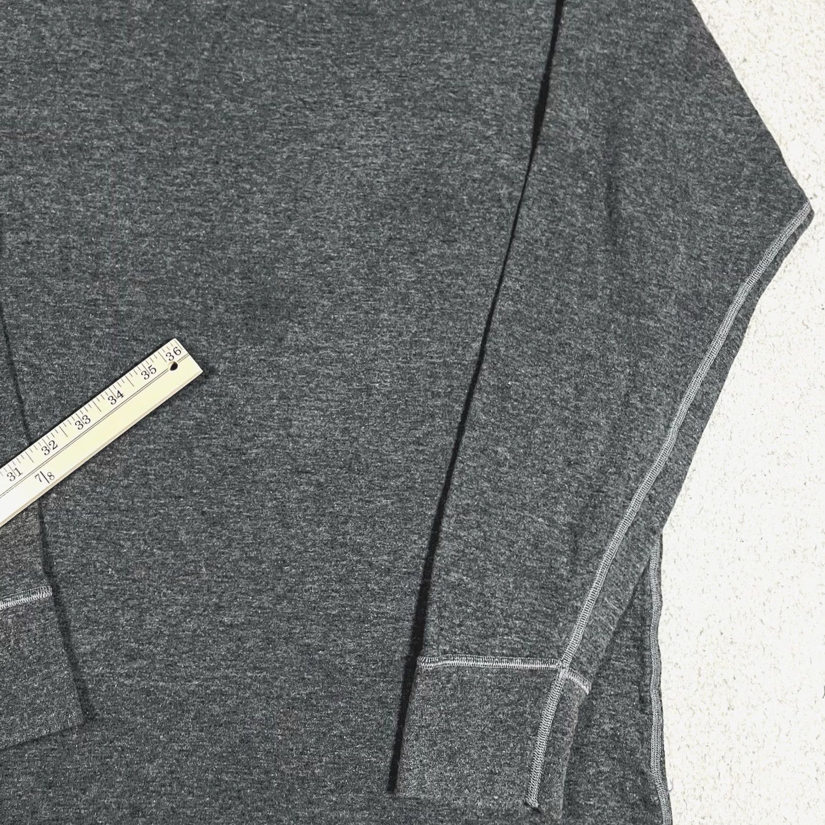 Vintage LL Bean Shirt Mens XL Gray Henley River Driver Wool Long Sleeve Thermal 2 Layer 90s Classic Outdoor Preppy Mens Size US XL / EU 56 / 4 - 3 Thumbnail