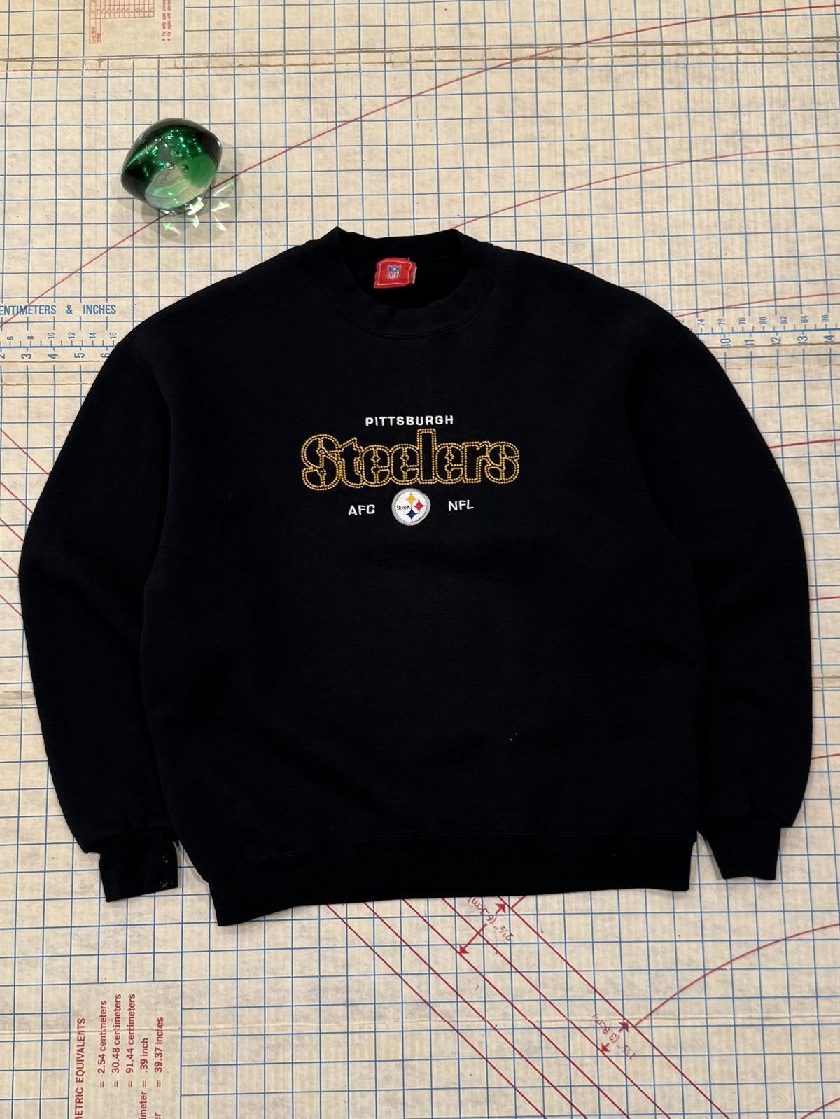 NFL Vintage NFL Pittsburg Steelers Embroidered Crewneck Black Size US M / EU 48-50 / 2 - 1 Thumbnail