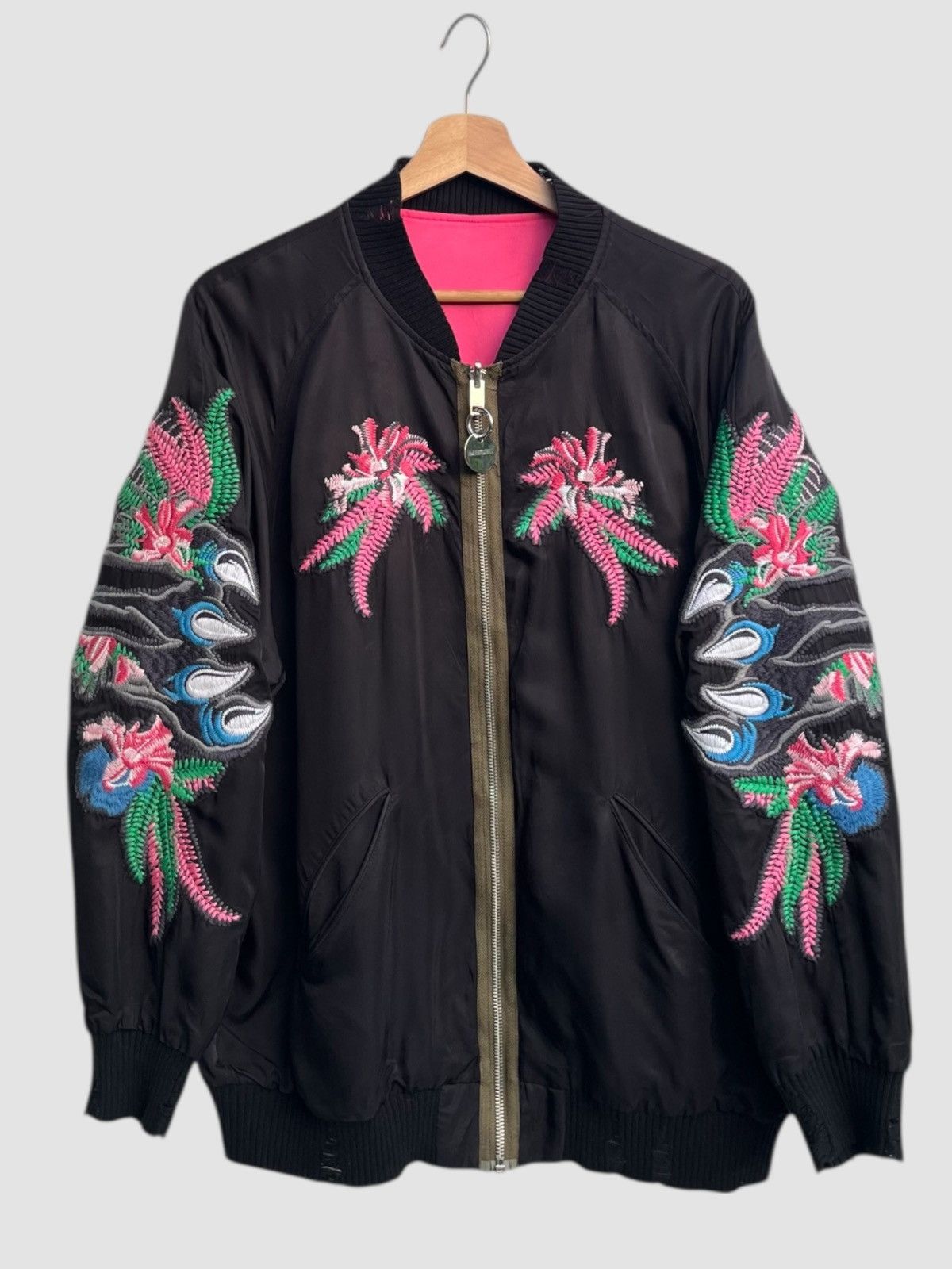 Diesel Black Gold Diesel Braves Reversible Sukajan Jacket Size US XS / EU 42 / 0 - 2 Thumbnail