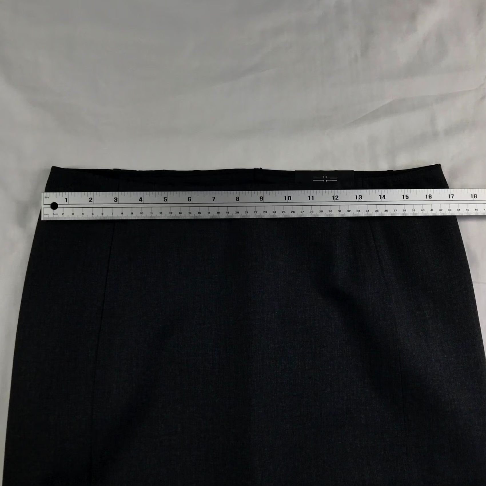 Vintage Liverpool Los Angeles Pencil Skirt High Waist Grey Tweed Knit Size 12 XM6023NF Size 34" / US 12 / IT 48 - 3 Thumbnail