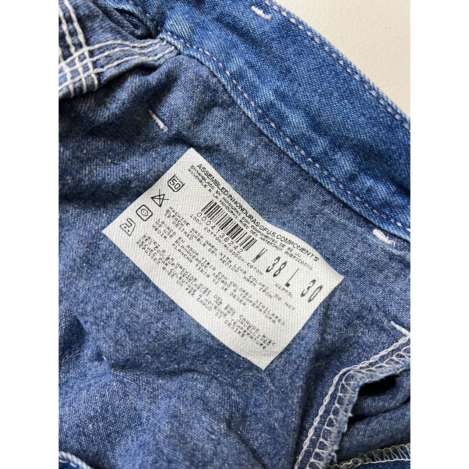 Dickies Vintage 80s Dickies Carpenter Jeans Actual Sz 36x28 Blue Size US 38 / EU 54 - 4 Thumbnail