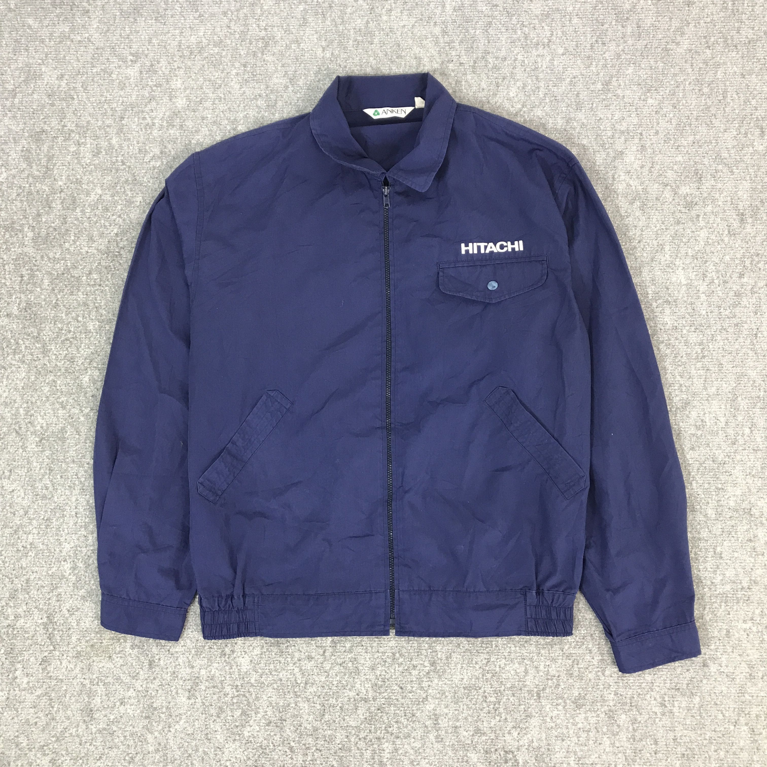 Japanese Brand VTG 90s HITACHI JAPAN BUIL CARE INDIGO JACKET Size US L / EU 52-54 / 3 - 2 Thumbnail