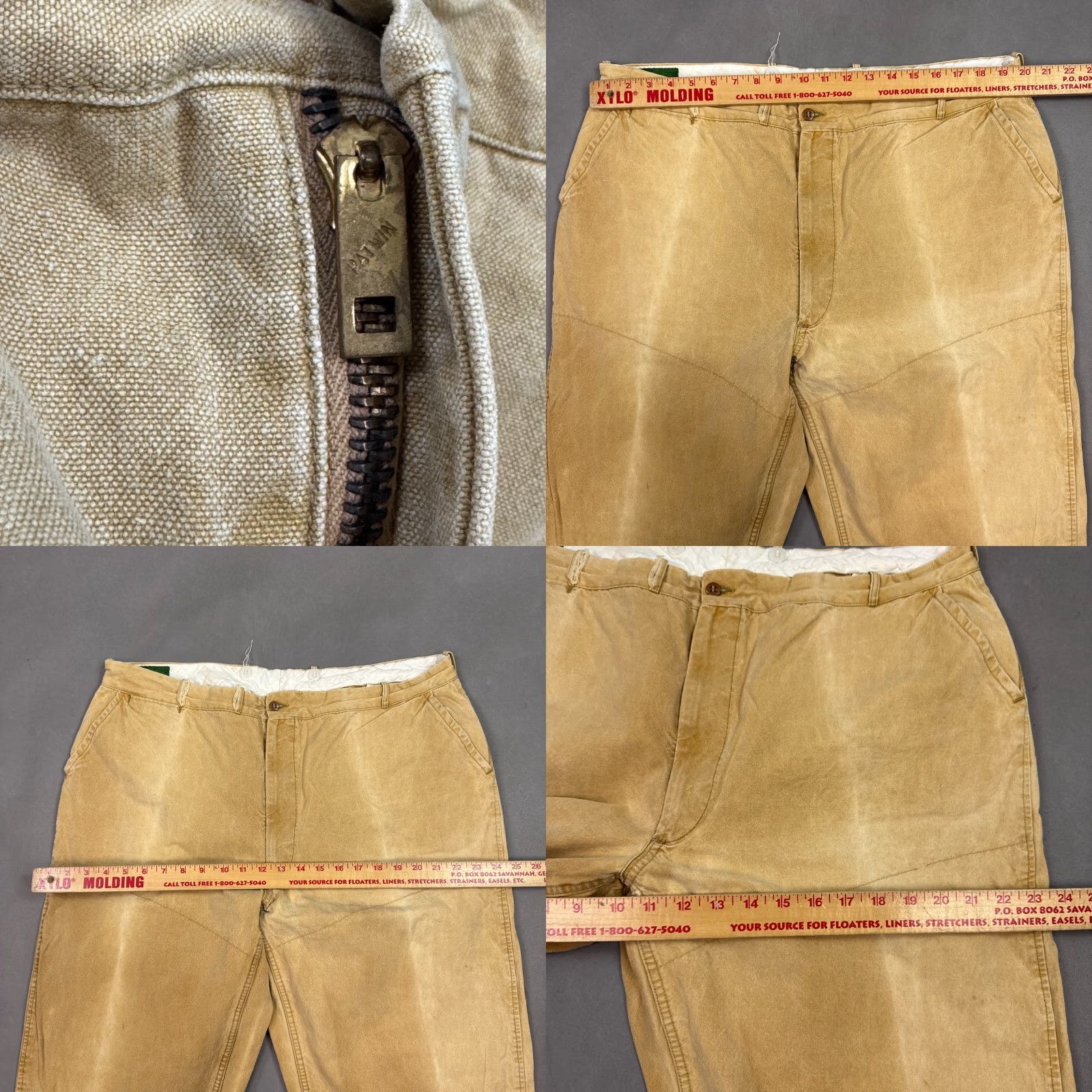 Vintage VINTAGE Western Field Pants Mens 40x29 Double Knee Canvas Hunt Casual Workwear Cargo Pants Mens Brown 40x29 Regular Straight Mens Size US 40 / EU 56 - 8 Thumbnail