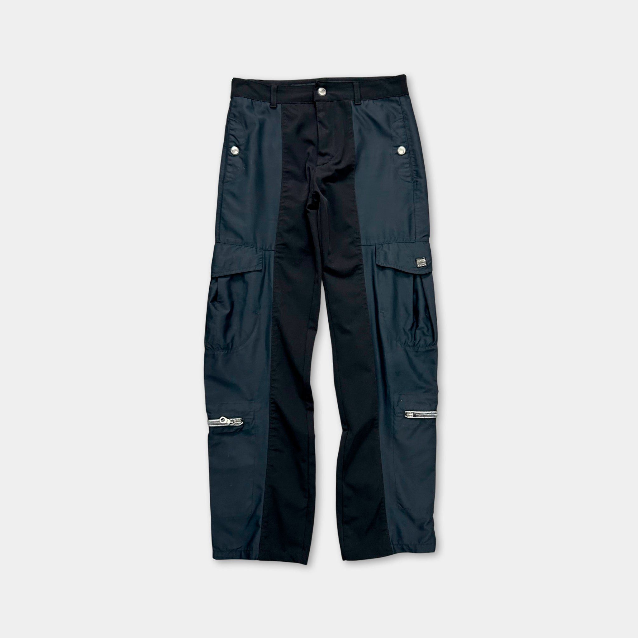 Marithe + Francois Girbaud Marithé + François Girbaud 2000s Black Navy Technical Cargo Size US 29 - 1 Thumbnail