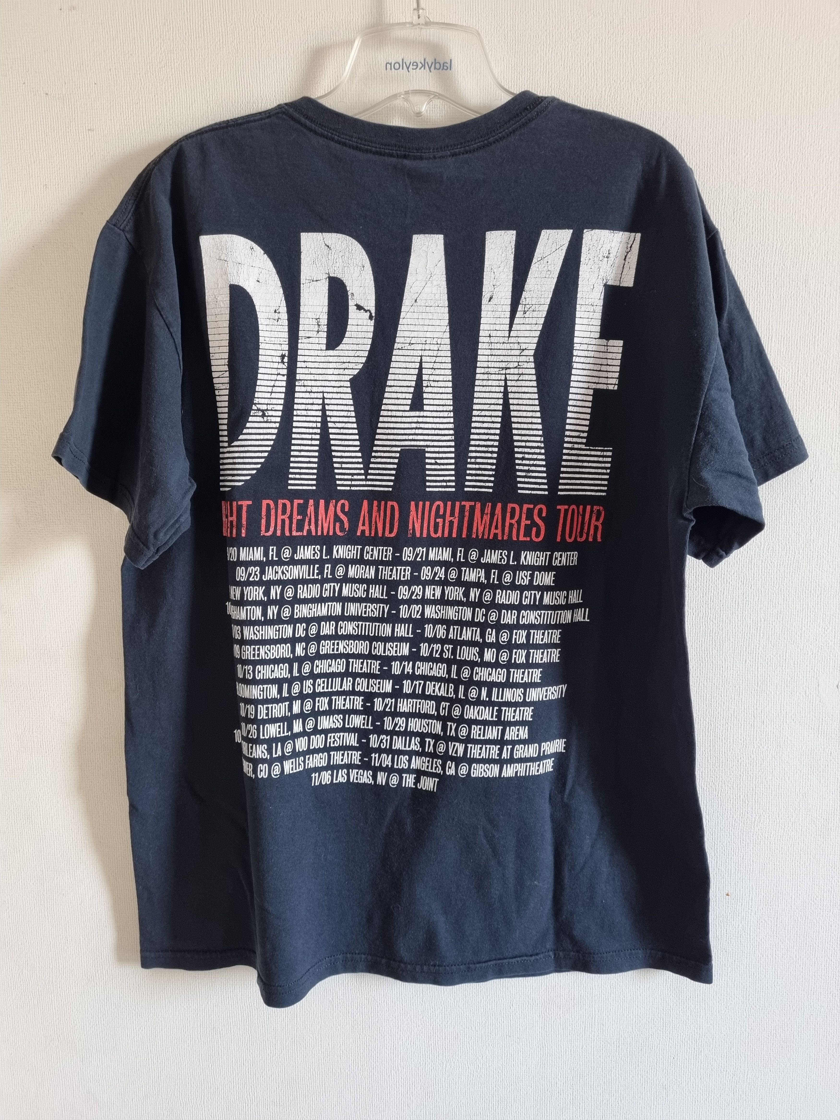 Drake × Rap Tees Drake tee light dreams and nightmares tour Size US L / EU 52-54 / 3 - 2 Thumbnail