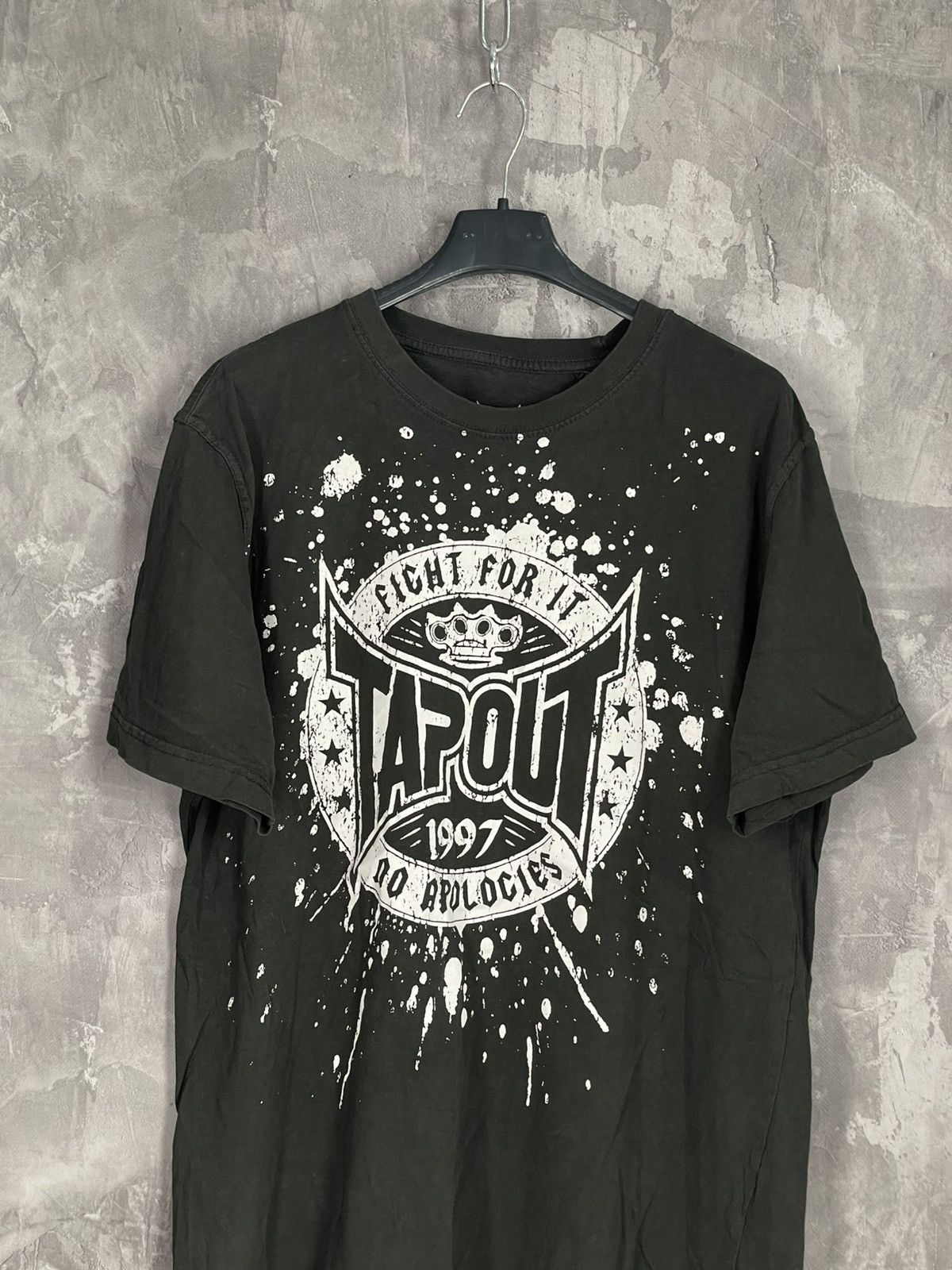 Affliction × Tapout Vintage Tapout Crosses Y2k Tee T Shirt Size US L / EU 52-54 / 3 - 2 Thumbnail
