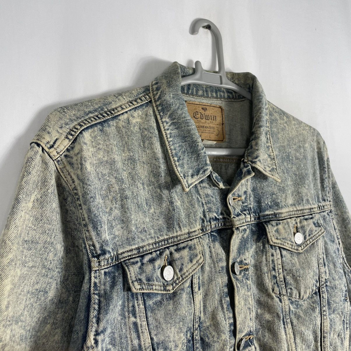 Designer × Edwin × Vintage 🔥Trash🔥Vintage Edwin 5464 Stone Washed Trucker Denim Jacket Size US M / EU 48-50 / 2 - 7 Thumbnail
