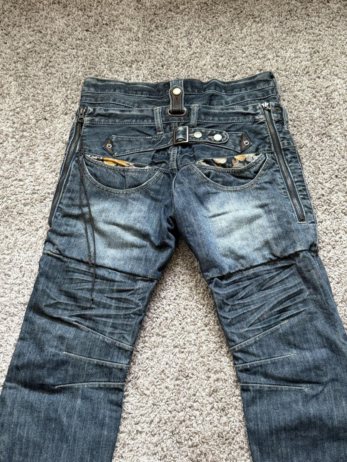 PPFM PPFM Double Waist Zip Jeans Size US 30 / EU 46 - 4 Thumbnail