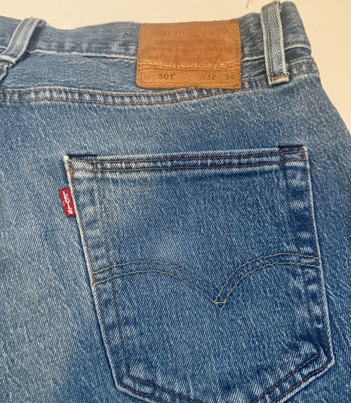 Levi's Levis Big E Vintage Wash 501 Denim Jeans Size US 32 / EU 48 - 5 Thumbnail