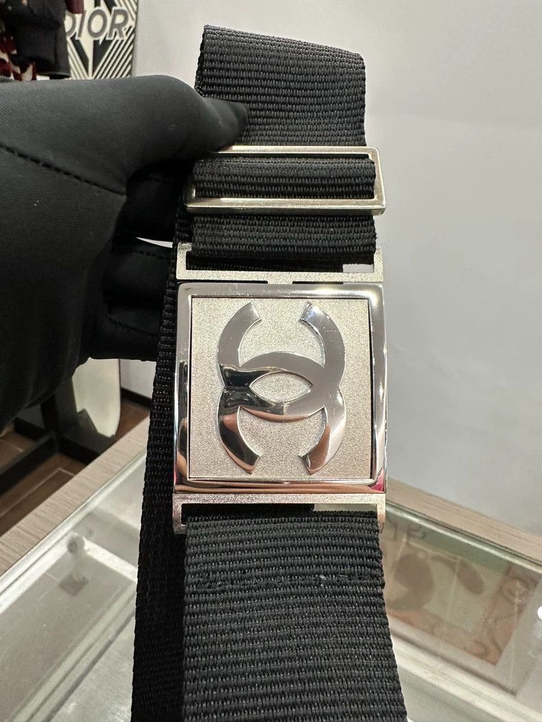 Chanel Classic Chanel Double C Black Belt -2505 Size ONE SIZE - 4 Thumbnail