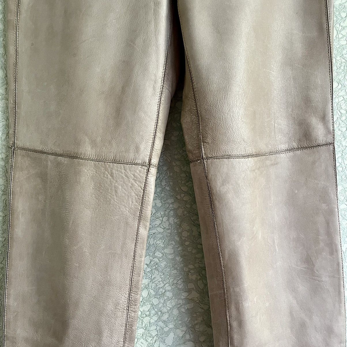 Burberry × Burberry Prorsum Roberto Menichetti AW00 Leather Trousers Size 27" / US 4 / IT 40 - 4 Thumbnail