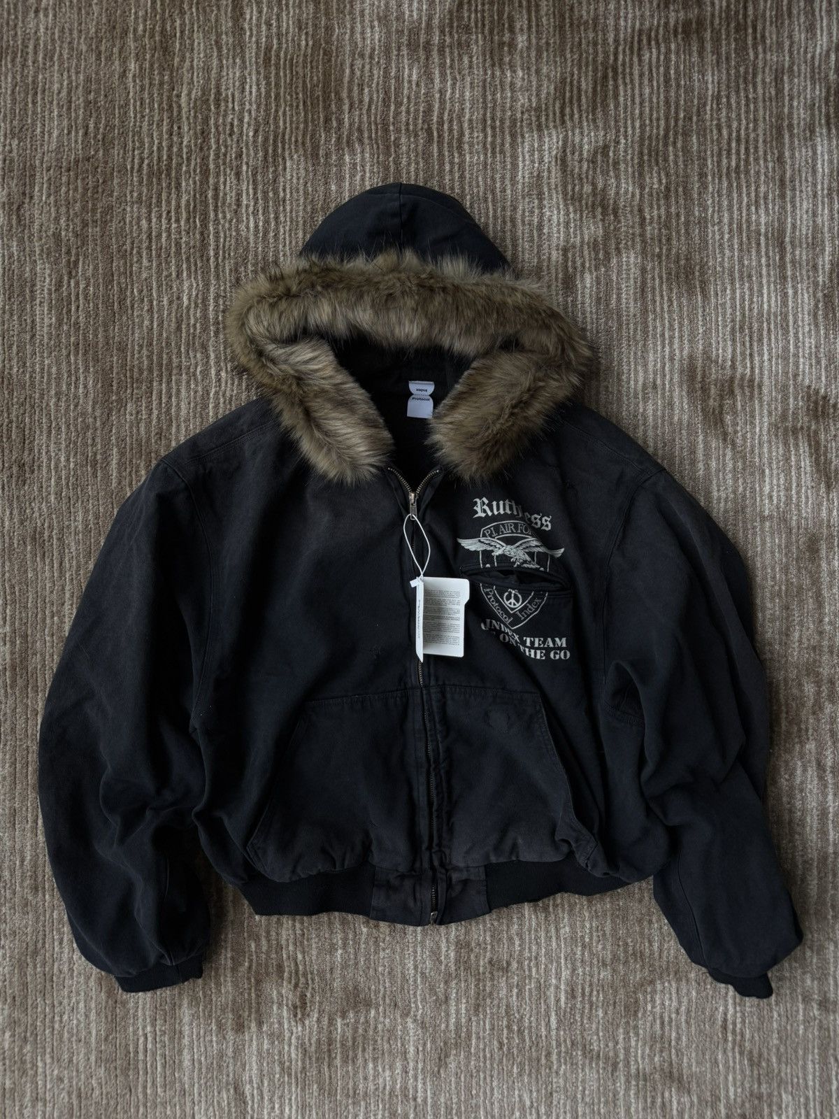 PROJECT G/R PROTOCOL INDEX FUR HOODED WORK JACKET | Grailed