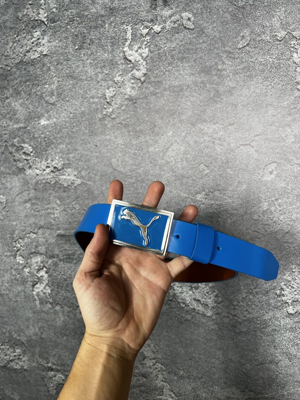 Puma Vintage Y2k Puma Leather Belt With Metal Buckle Size ONE SIZE - 11 Thumbnail