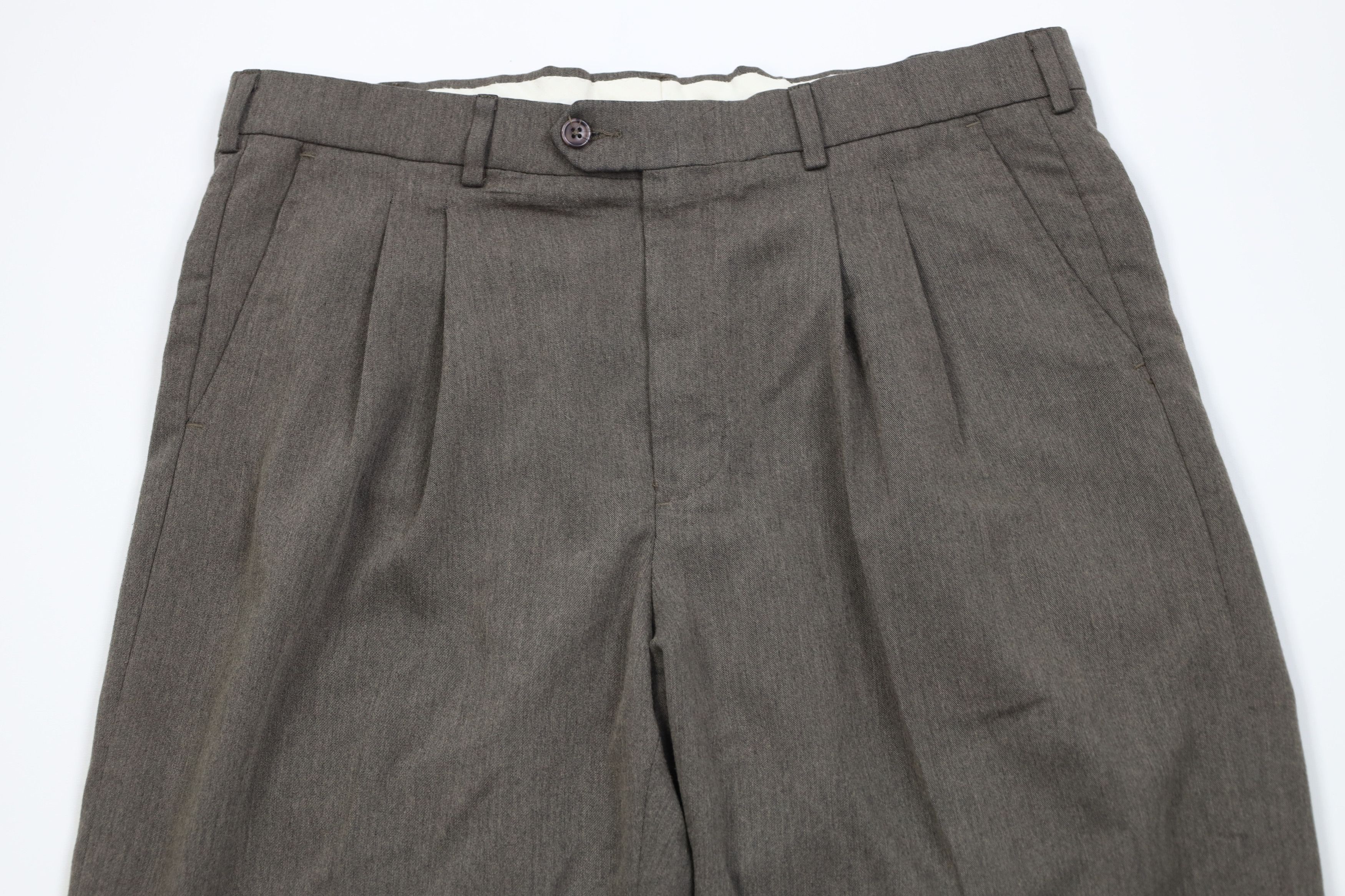Vintage Vintage 90s Streetwear Rayon Gabardine Wide Leg Chino Pants Size US 36 / EU 52 - 2 Thumbnail