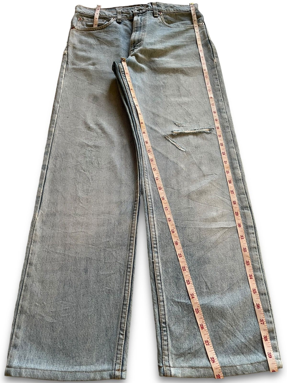 Levi's SALES🔥Vintage 90s Levis 510 Light Wash Distress Loose Jeans Size US 31 - 12 Thumbnail