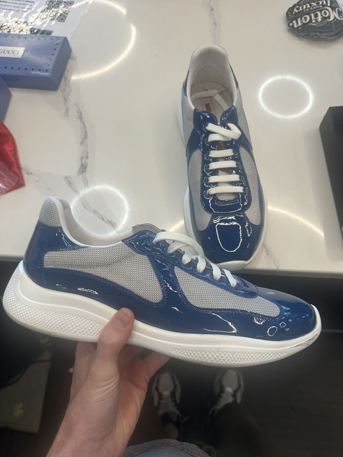 スニーカー PRADA SNEAKER (2EE427FD0013T0A F0124) Prada Prada Man Sneakers 2EE427FD0013T0A F0124 Size UK 11