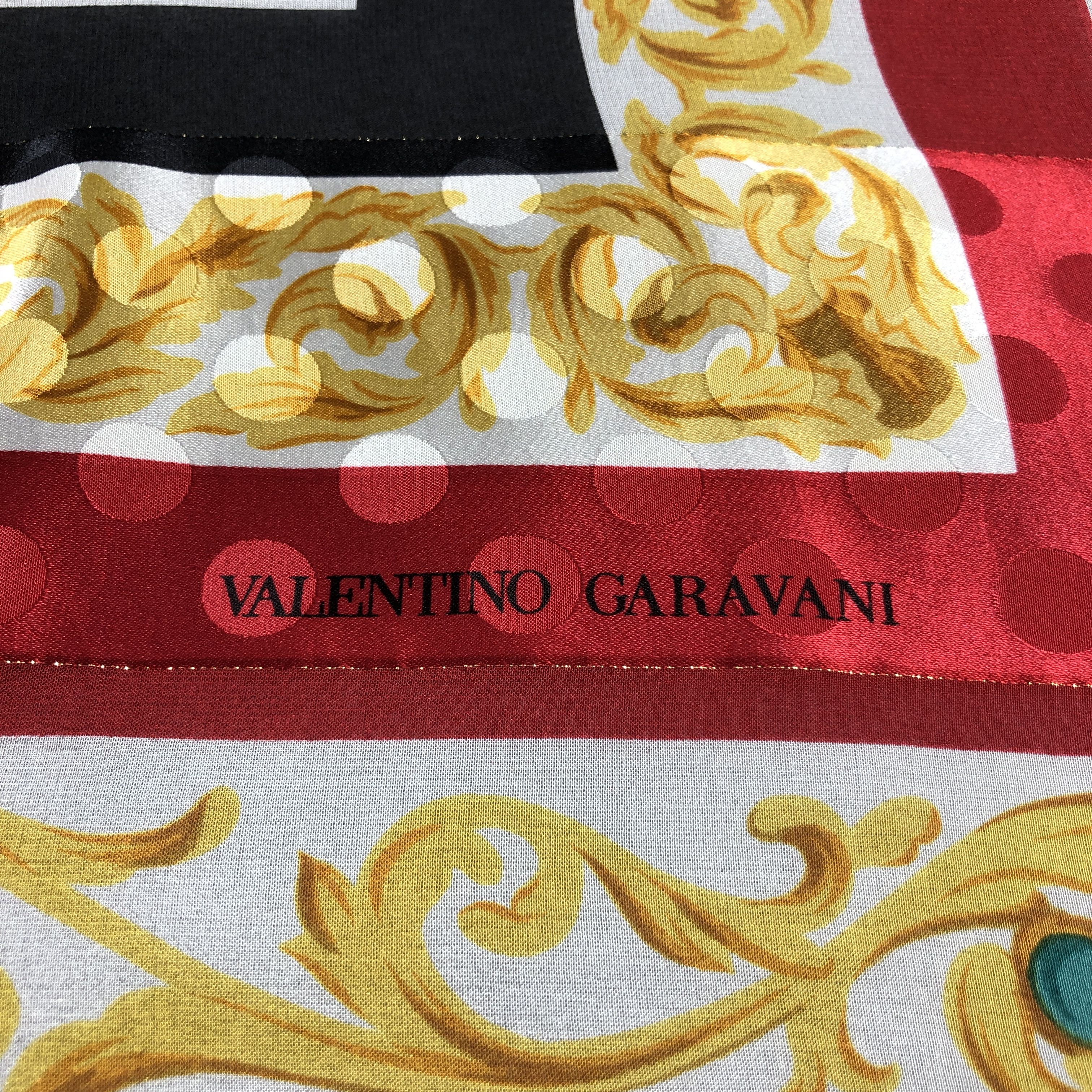 Vintage Valentino Garavani Luxury Silk Scarf M1240 Size ONE SIZE - 4 Thumbnail