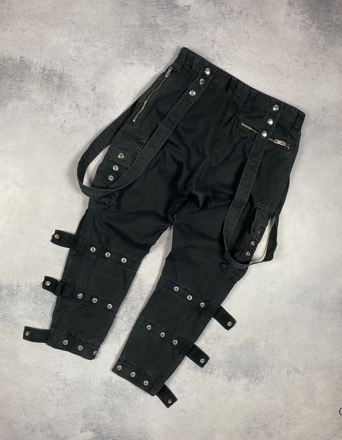 Diesel Diesel Gothic Punk Streetwear Loose Fit Avant-Garde Pants Size US 30 / EU 46 - 14 Thumbnail