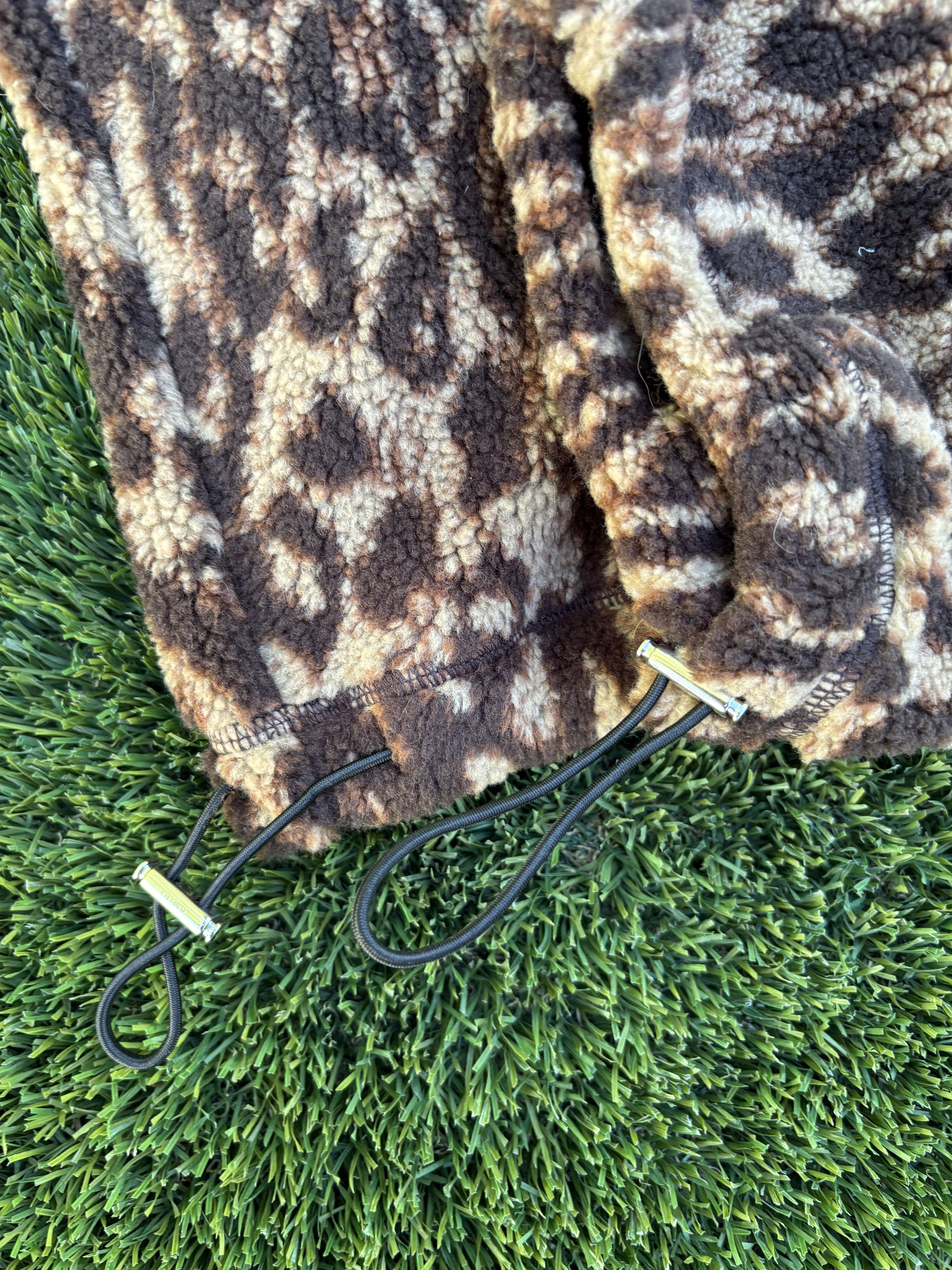 Amiri Amiri Brown Leopard Print Fleece Sherpa Pants Size US 32 / EU 48 - 15 Thumbnail