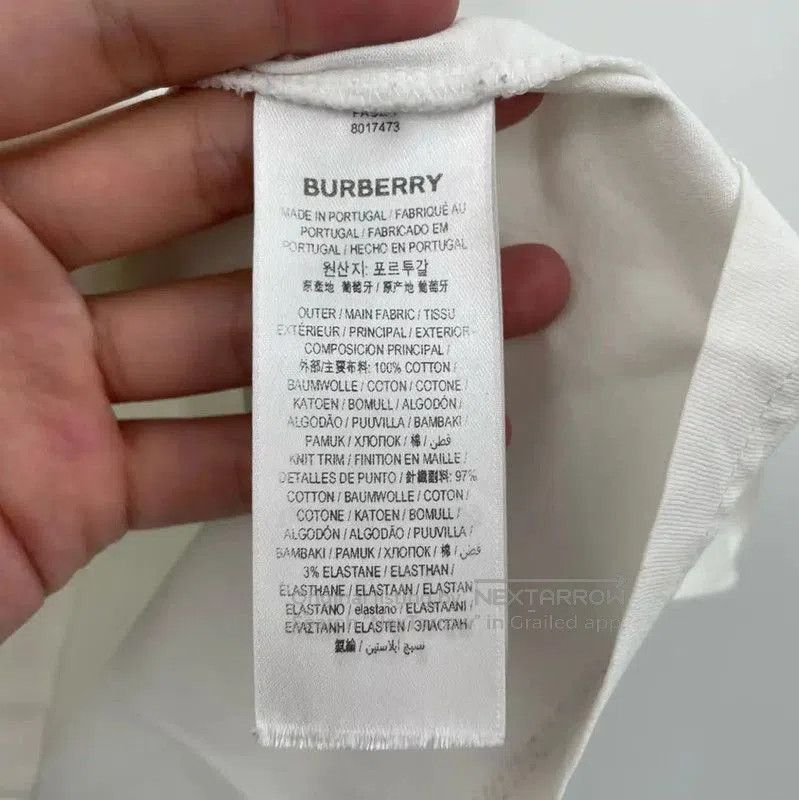 Burberry Burberry White Cotton Short Sleeve T-Shirt. Size XXS / US 00 / IT 34 - 5 Thumbnail
