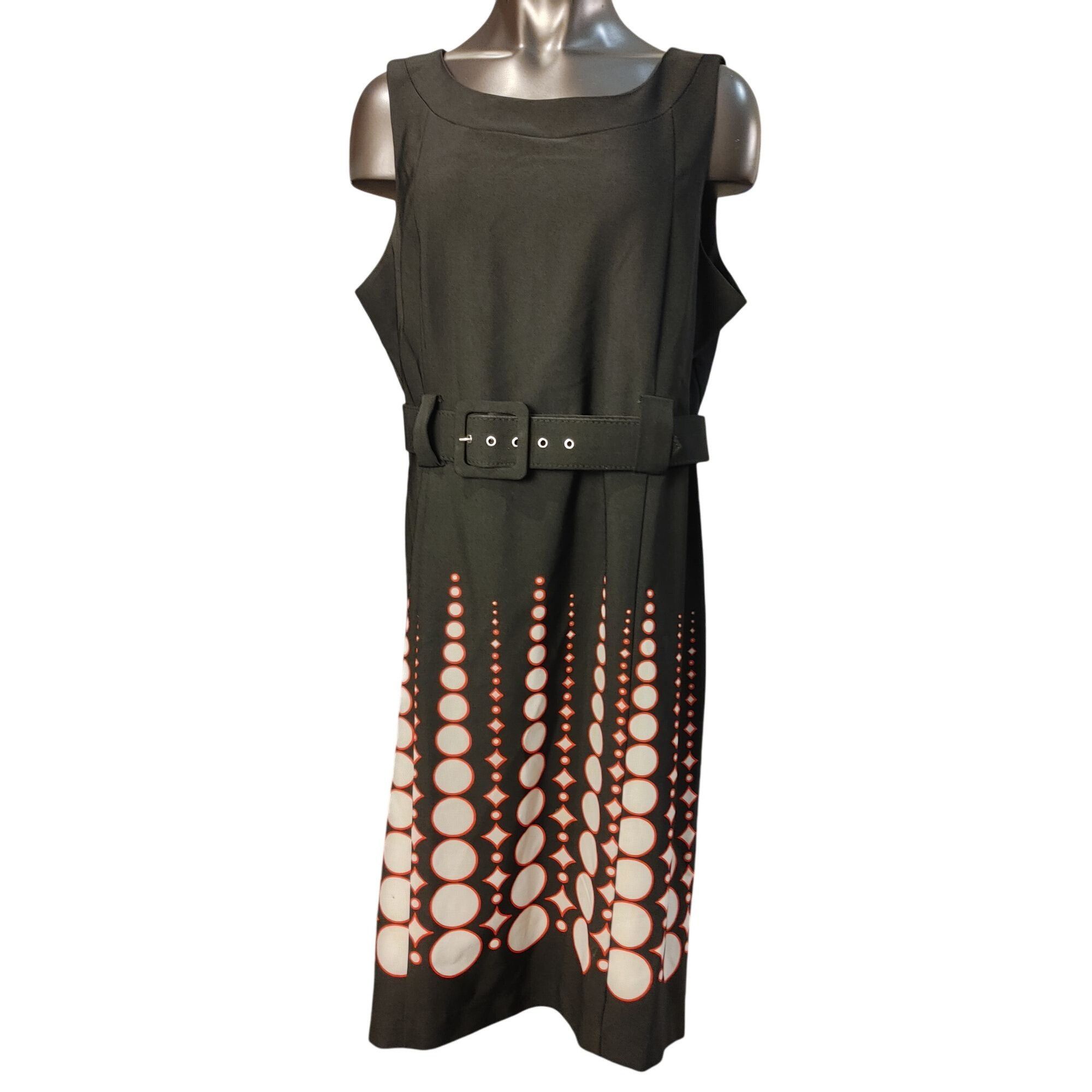 Other Voir Voir Women's Black/White Polka Dot Bottom Sleeveless Dr Size XXL / US 16-18 / IT 52-54 - 1 Thumbnail