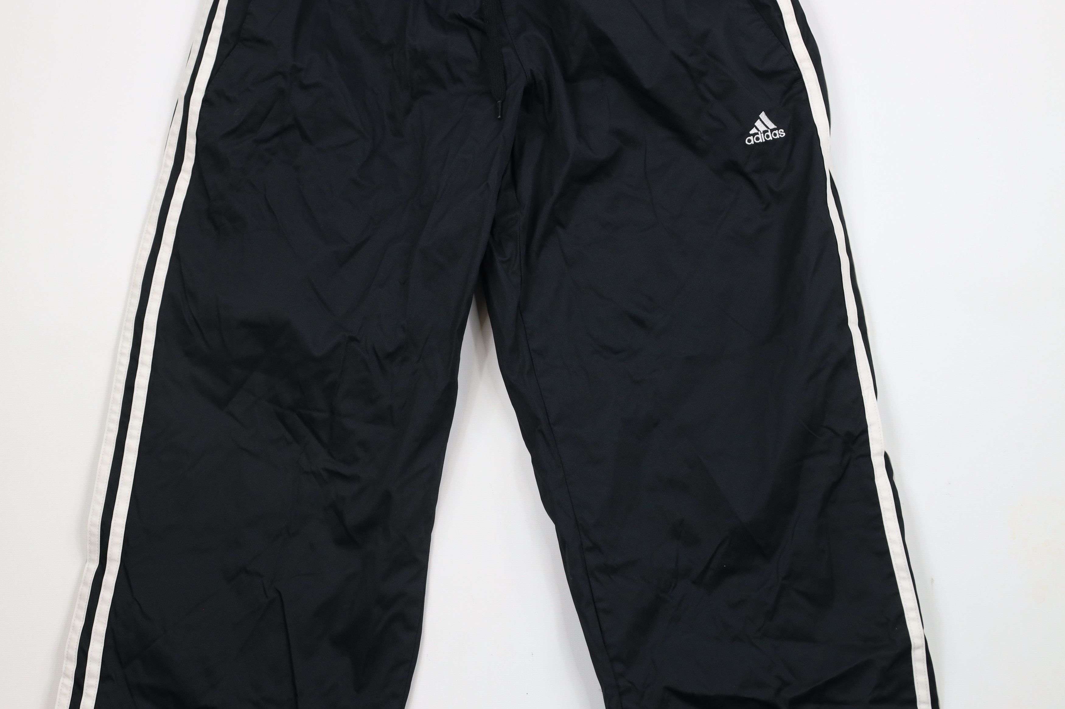Adidas × Vintage Vintage Adidas Striped Lined Wide Leg Windbreaker Pants Size US 34 / EU 50 - 3 Thumbnail