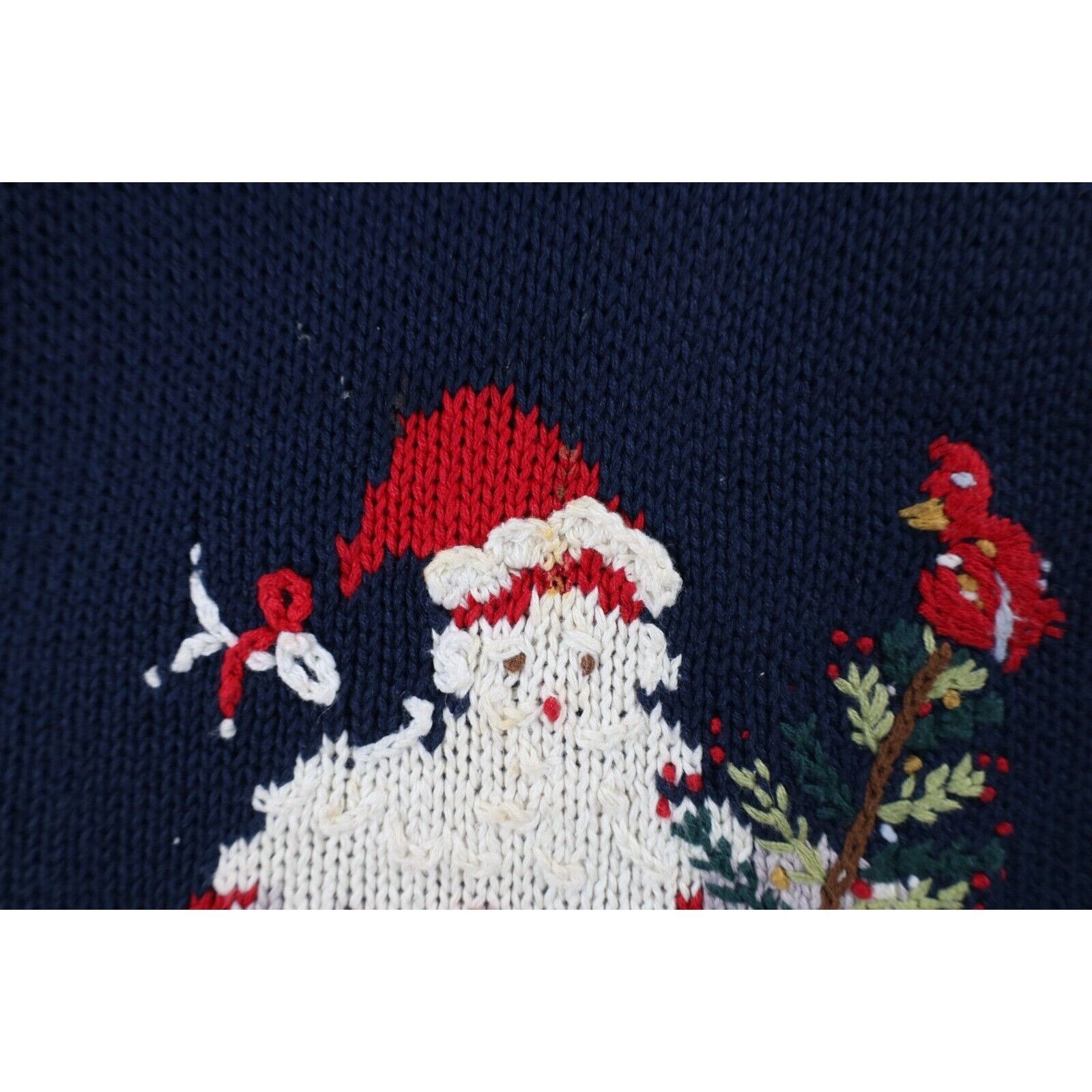 Vintage Vintage 90s Streetwear Marled Knit Christmas Santa Sweater Size XL / US 12-14 / IT 48-50 - 4 Thumbnail